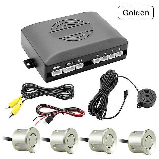 Video Parking 4 Sensors Car Reverse Backup Rear Buzzer Radar Monitor System, Support Display Image and Sound Alert