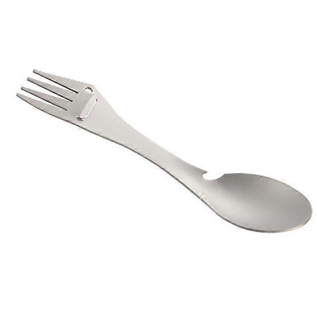 Titanium Tableware Outdoor Portable Multitool Fork Spoon Knife Peeler Can Opener Flatware Camping Cutlery Equipment NEW