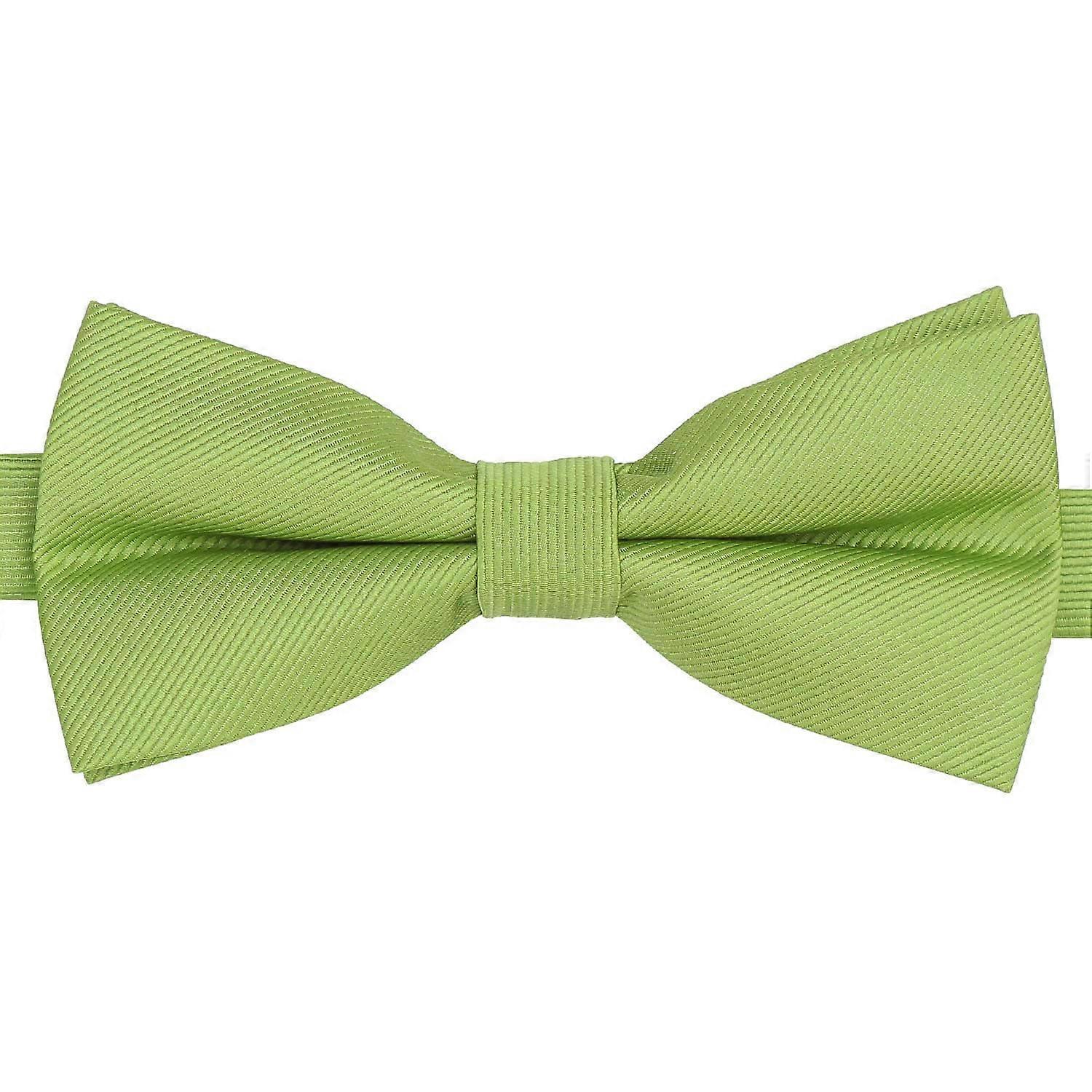 Moss Green Plain Twill Pre-Tied Bow Tie
