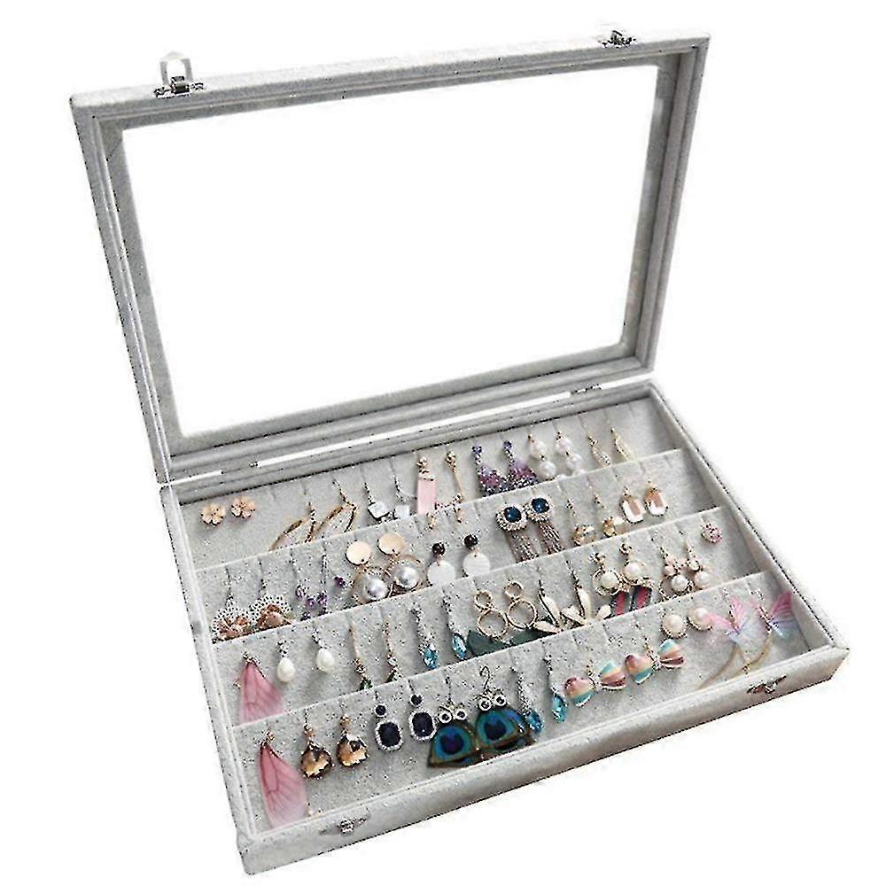 イヤリング オーガナイザー ベルベット イヤリング ホルダー ジュエリー ボックス ショーケース ケース