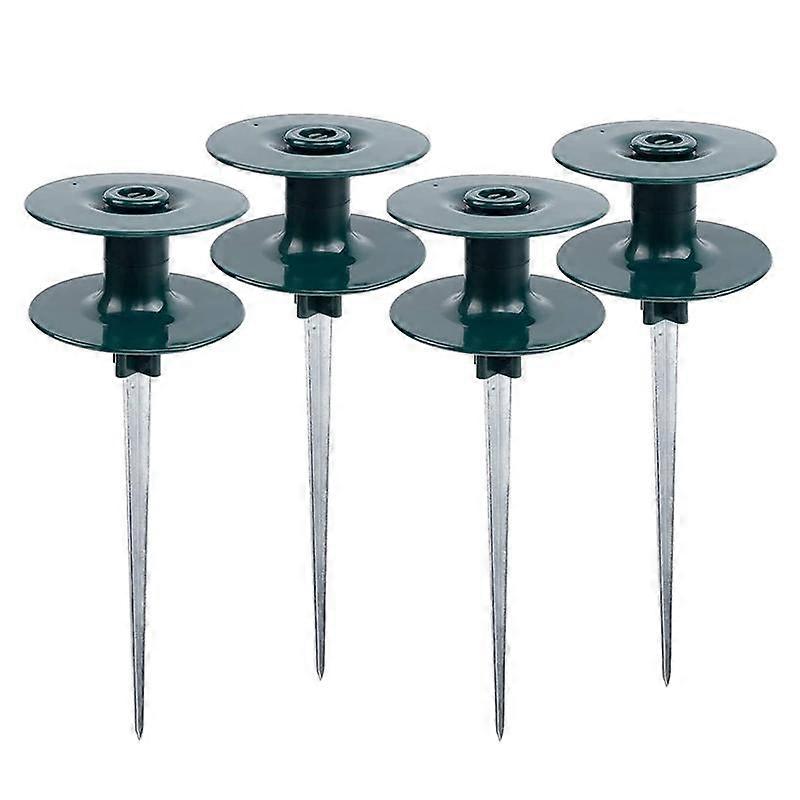 4 Pack Garden Hose Guide Spikes, Hose Guide on Zinc Spike Garden Hose Guide with Metal Spike Water