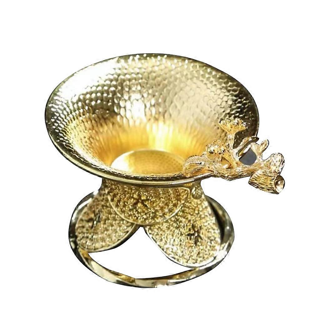 Copper Tea-Mesh Infuser Tong Tea Sifter with Handle Tea Ceremony Utensils