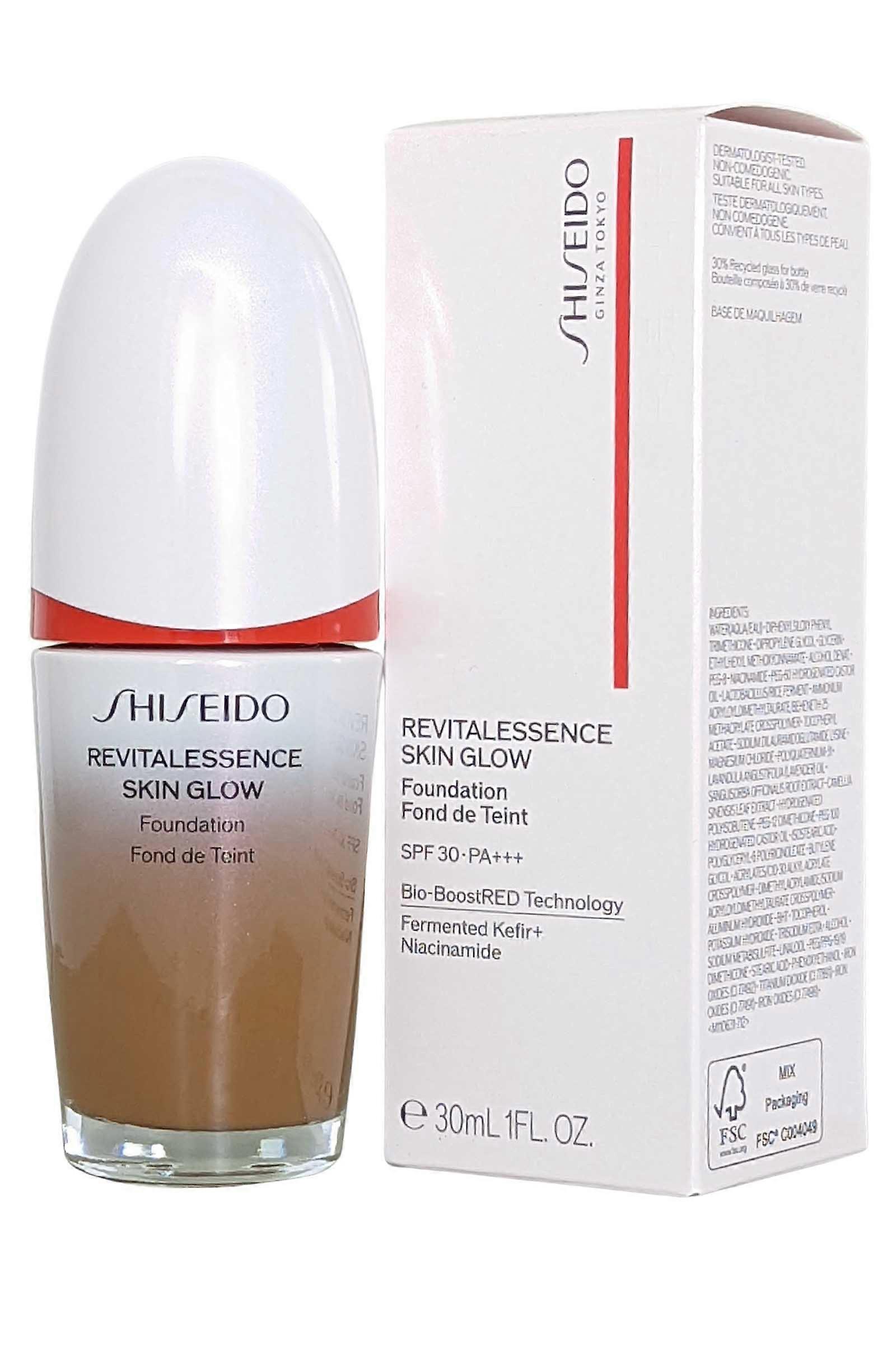 Revitalessence Shiseido Skin Glow Foundation SPF30 Bio-Boost 30ml Suede #510