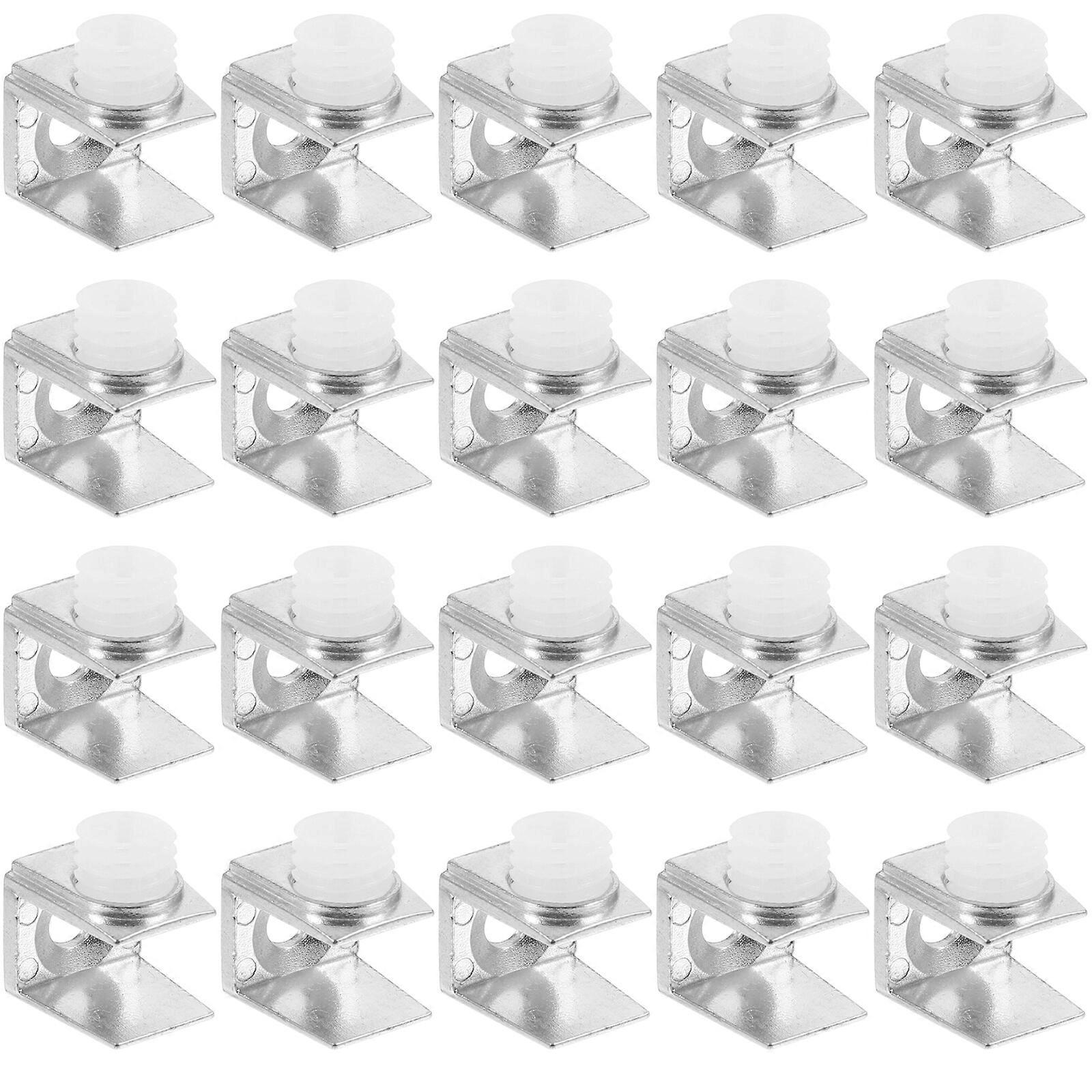 20 st glaskonsoler glasklämmor fasta konsoler glashylla konsoler badrumsglas fästklämmor