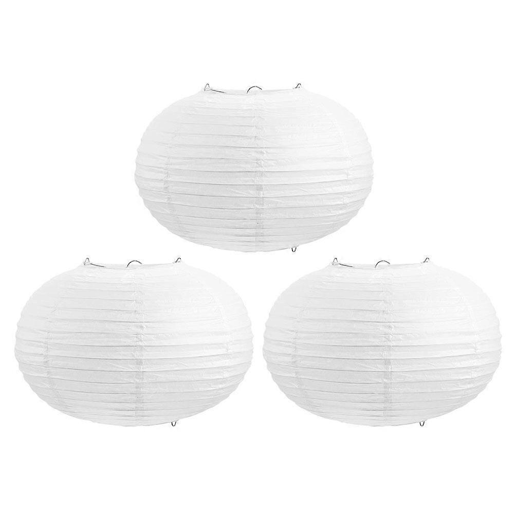 3pcs נייר פנס אהיל נייר דקורטיבי נייר תלוי אהיל מנורת נייר