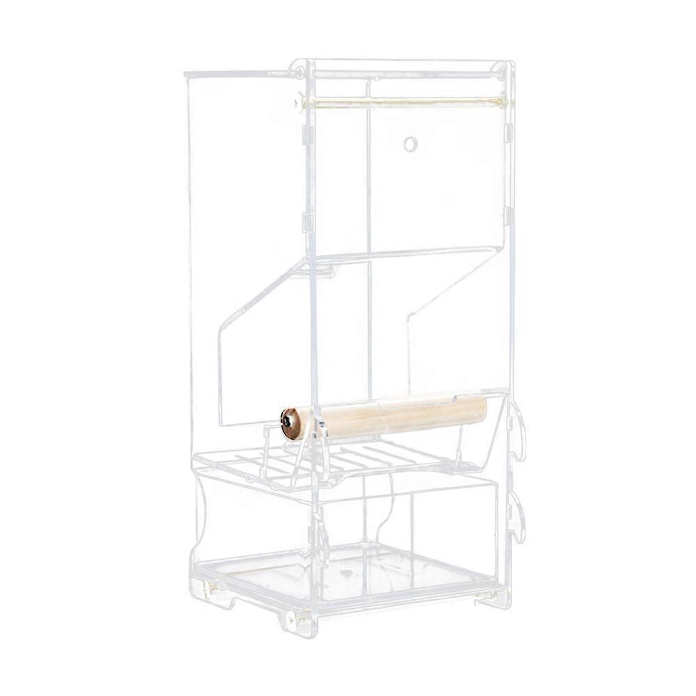 Nowy przybyć Automatyczny podajnik ptaków Pet Bird Cage Feeder Pojemnik na żywność Przezroczysty pudełko do karmienia papug