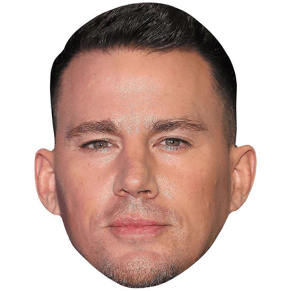 Channing Tatum (Stubble) Celebrity Mask, Flat Card Face