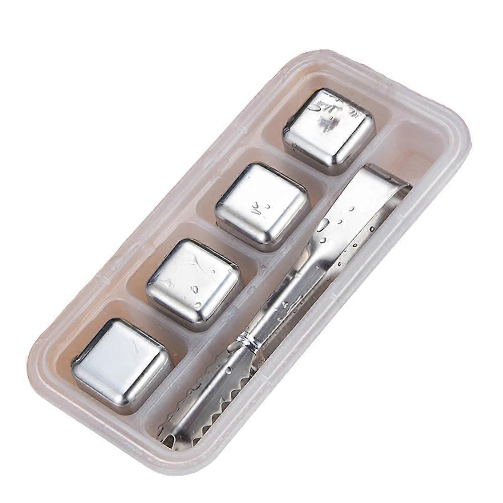 4/6/8Pcs Reusable Quick Cooling Ice Cube Cocktail Wine Chilling Stone Bar Supply