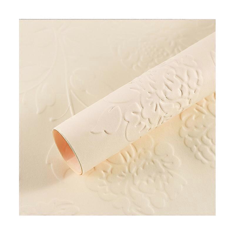 10Pcs Floral Wrapping Paper Three-dimensional Relief Hard-to-Tear Delicate Fabric Fine Workmanship DIY Craft Decorate Solid Color Flower Bouquet Wrapp