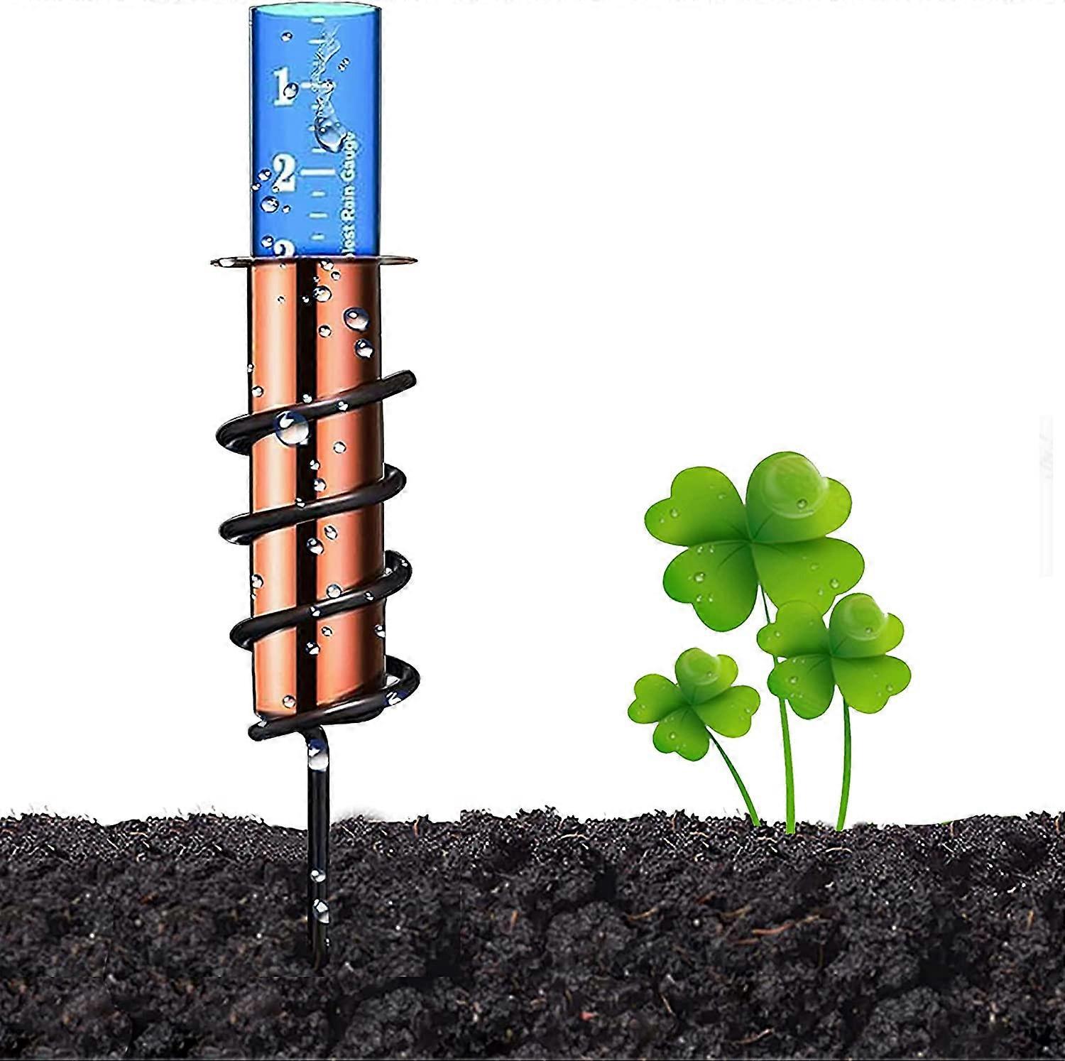 Rain Gauge Outdoor, Accurate Measurement of Rain Capacity, Easy to Read Scale Water Level Gauge with