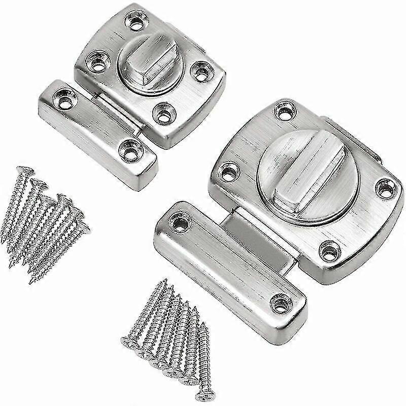 Security Door Latch, Iave 2 Pcs Rotatable Door/window Latch Lock