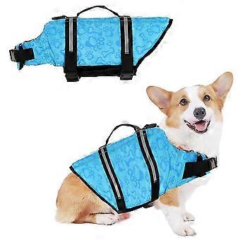 Dog Life Jacket,reflective Lifesaver With Rescue Handle,adjustable
