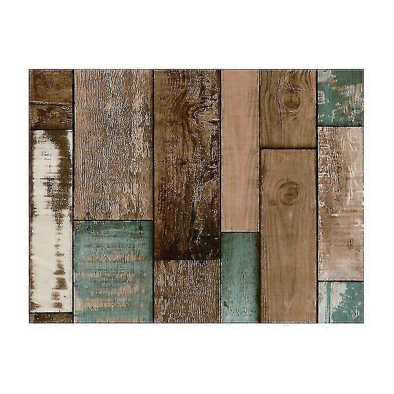 Wallpaper Retro Background Wall Wood Grain Paste Pvc Self-adhesive
