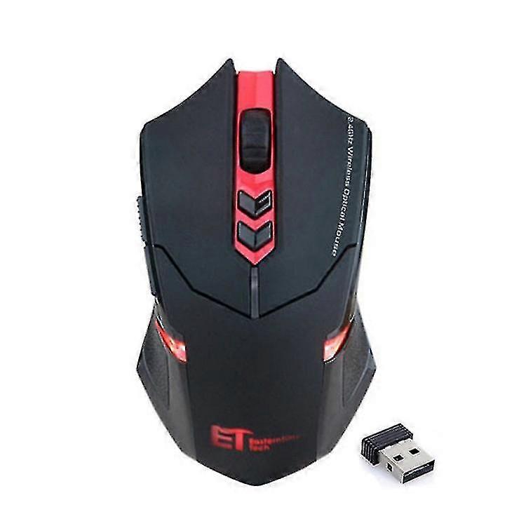 Wireless Mouse For Laptop (Red And Black)