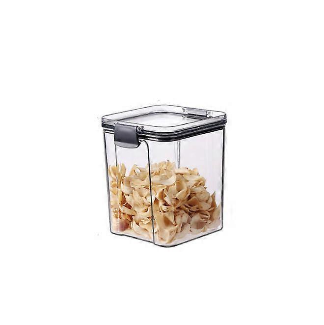 Thickened Square Transparent Sealed Jar Grain Kitchen Storage Jar Box Snack Tea Storage Jar