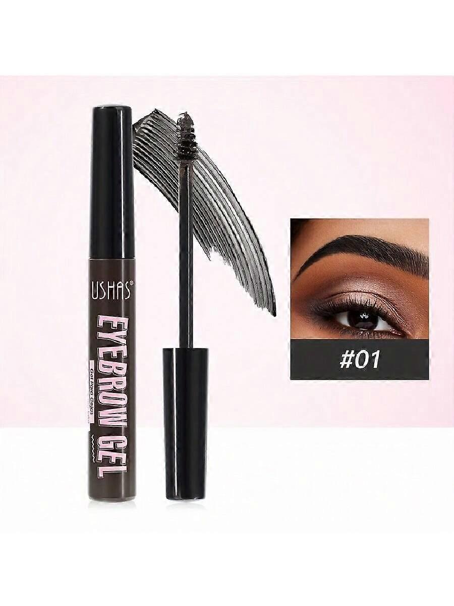 Ushas 3 Color, Waterproof Brow Tint Gel, Smooth Applicator Brush For Easy Coloring, Sweat-Resistant Long-Lasting Eyebrow Makeup, Natural 3D EyeBrow Sc