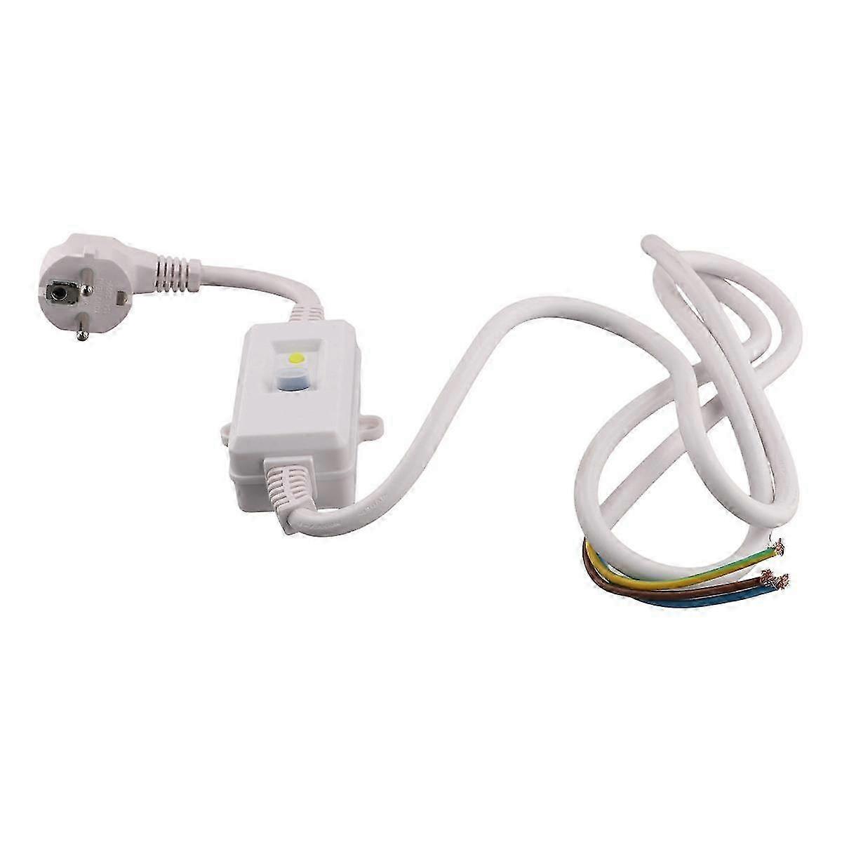 Enchufe de disyuntor de corriente residual con cable, protección personal adap