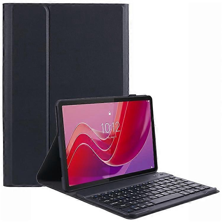 Compatible avec l’étui de support de tablette en cuir PU Lenovo Tab M11 avec clavier compatible Bluetooth, Clavier anglais + ukrainien