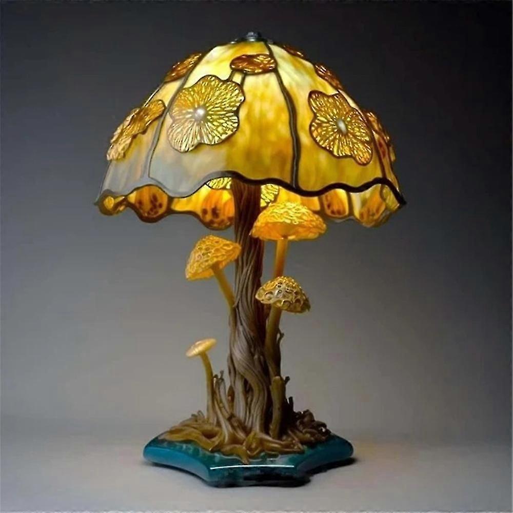 Table Resin Plant Lamp Bedside