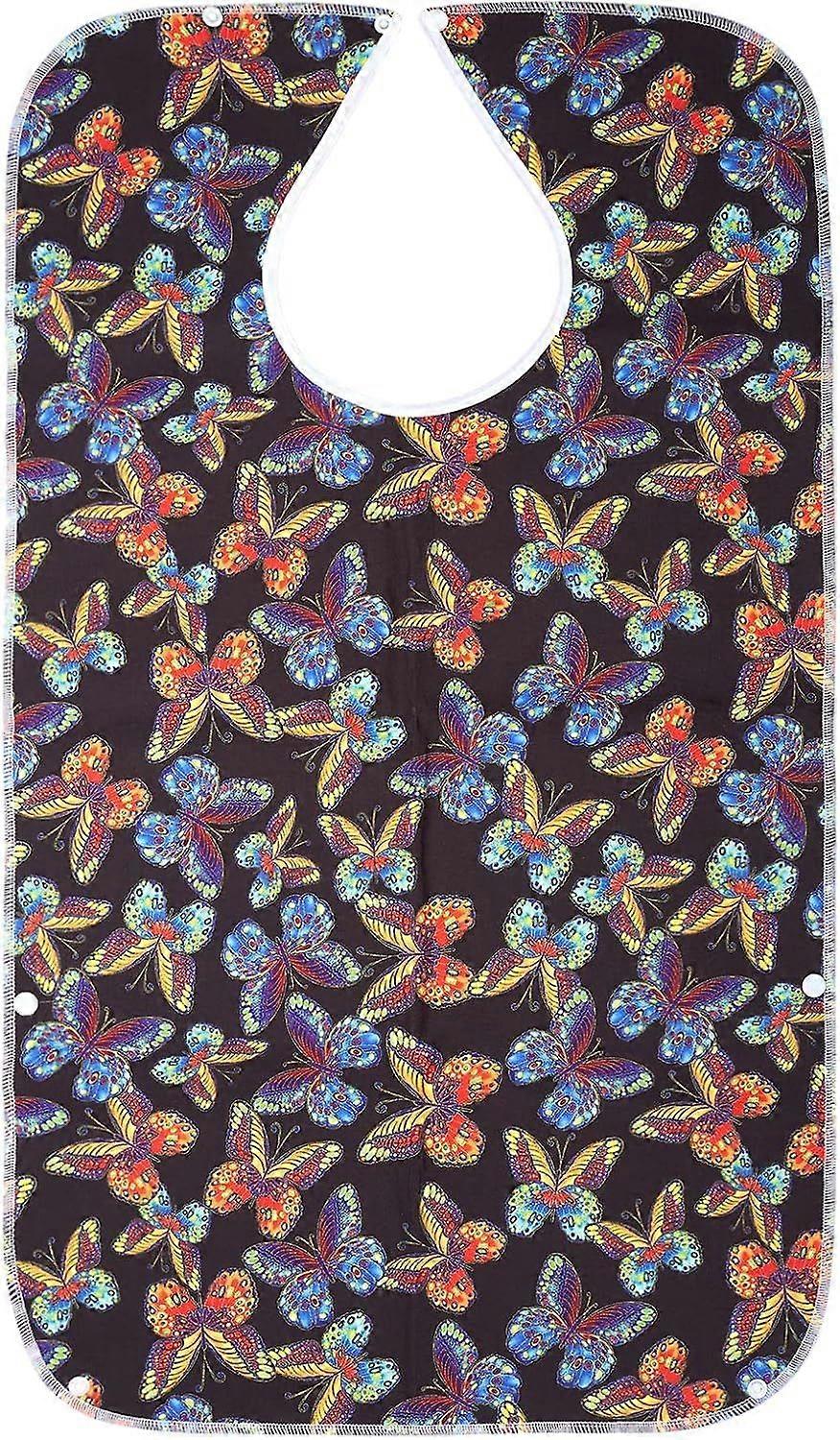 Classic Check Adult Bibs for Elderly Waterproof Washable Bib