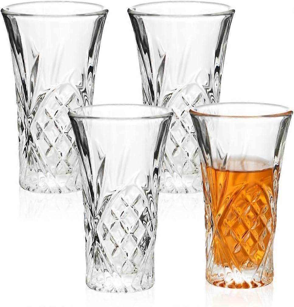 SBSG 4Pack Shot Glasses 65ML/2.2OZ Tequila Glasses Heavy Base Cordial Glasses