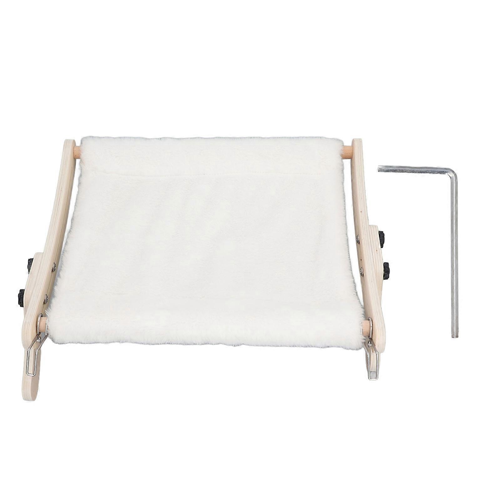 Cat Window Sill Hammock Space Saving Hook and Loop Fastener Stable Structure Cat Window Hammock Bed for Balcony Bedside