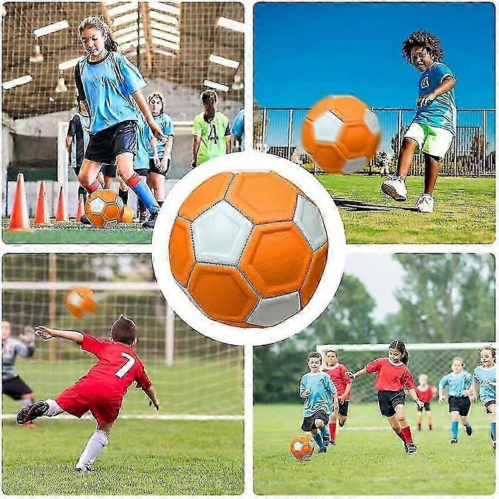 CHTK4 Stay Active KICKERBALL by Swerve Ball Football Toy Size 4 Aerodynamic Panels for Swerve Tricks, Indoor & Outdoor, As Seen On TV, Unisex, Orange White price in UAE | Amazon UAE