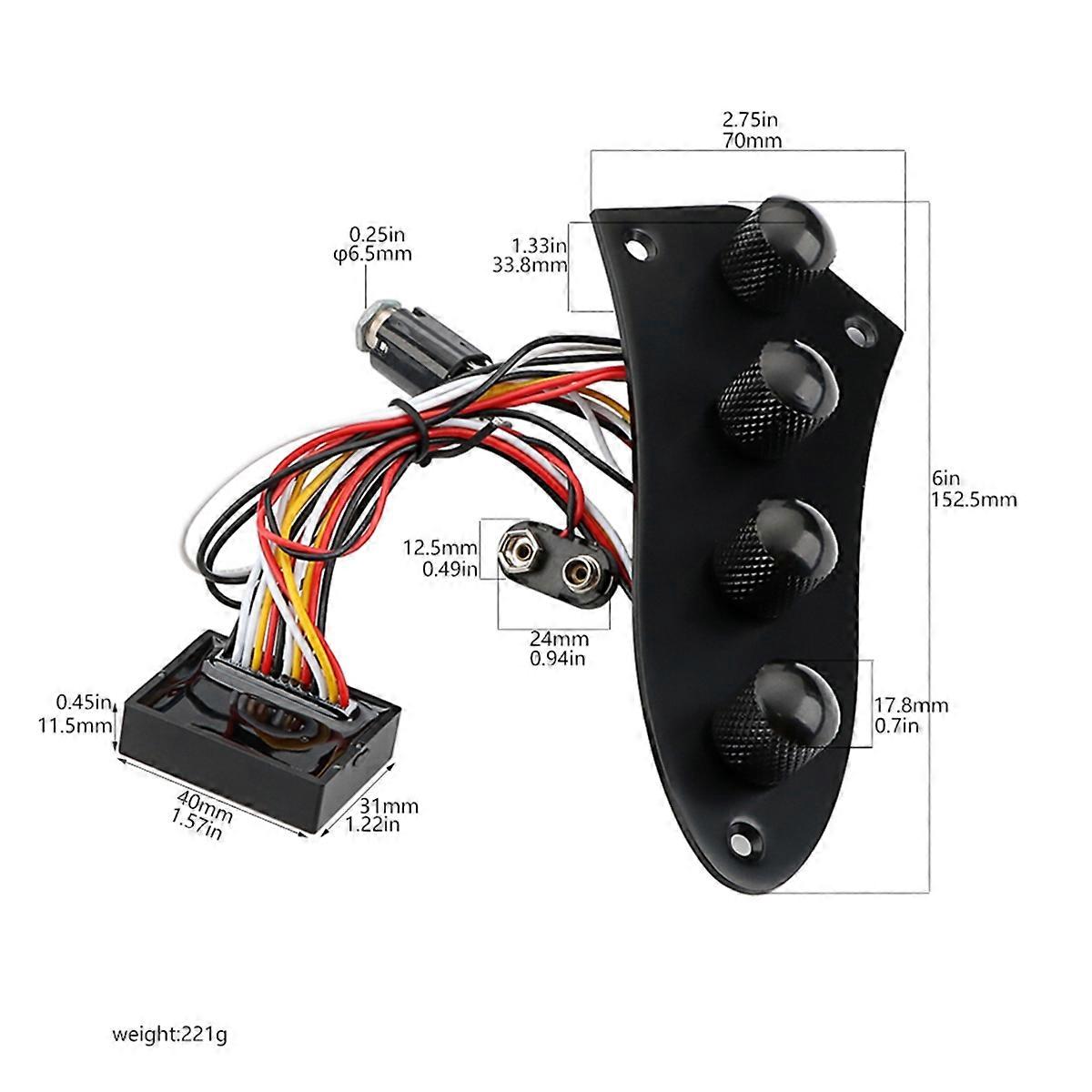 Guitar Control Plate Pre Wired Supplies Circuit Control Board Wired Switch Control Plate Electric I