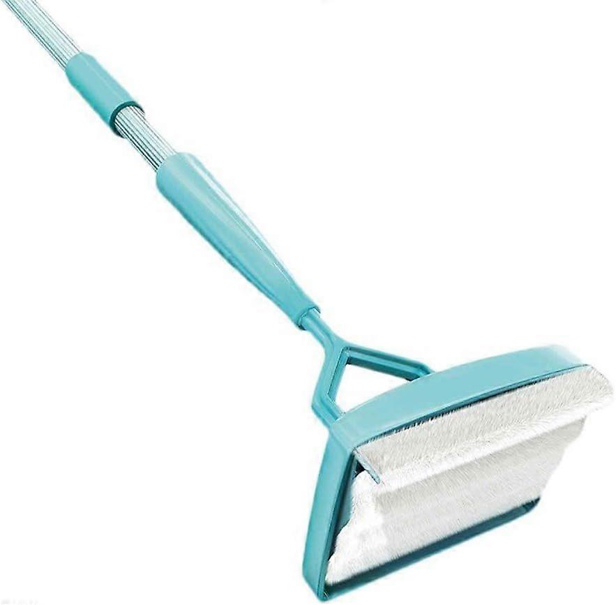 Baseboard cleaner with mop handle +2 washable mop heads, tile cleaner L135