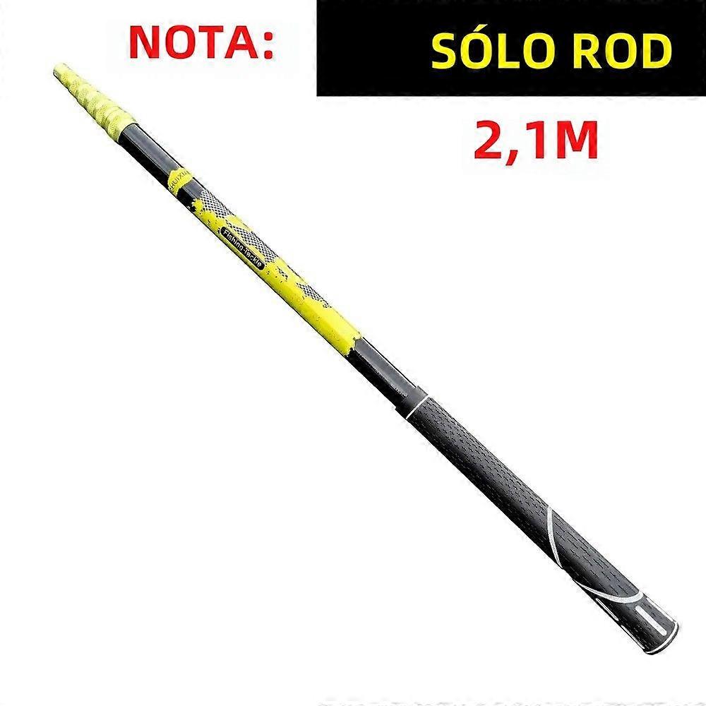 JOSBY 2.1M Foldable Retractable Carbon Fiber Fishing Net Hand Net Landing Net for Outdoor Fishing