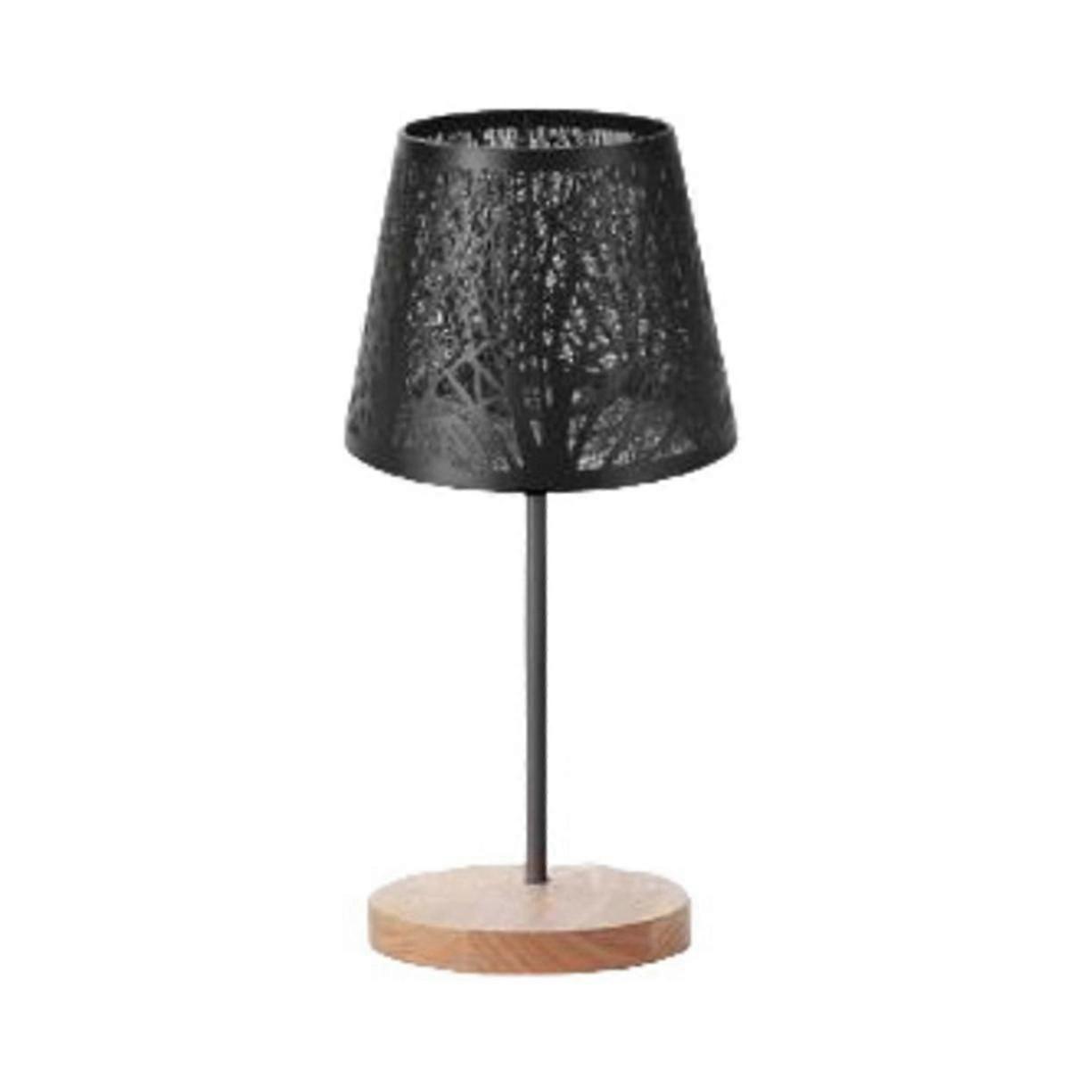 Table Lamp, Barrel Metal Lampshade and Base with Tree Pattern,Suitable for Tabletop Pendant Lamp Wa