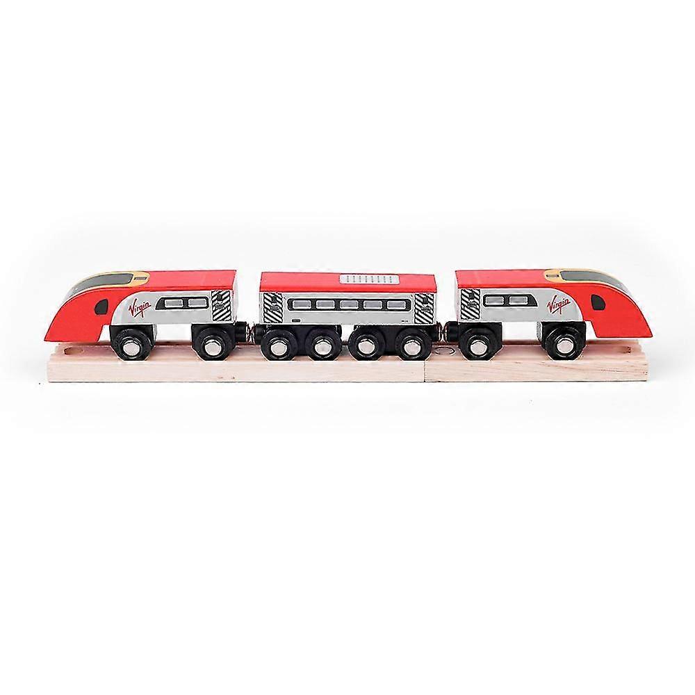 Bigjigs Rail Virgin τρένα Pendolino αντίγραφο ξύλινη μηχανή, ξύλινα σύνολα τρένων