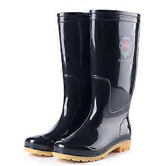 Bottes de pluie pour adultes Unisexe Imperméable à l’eau Long Tube Chaussures pour boue de pluie Travail Jardinage Extérieur