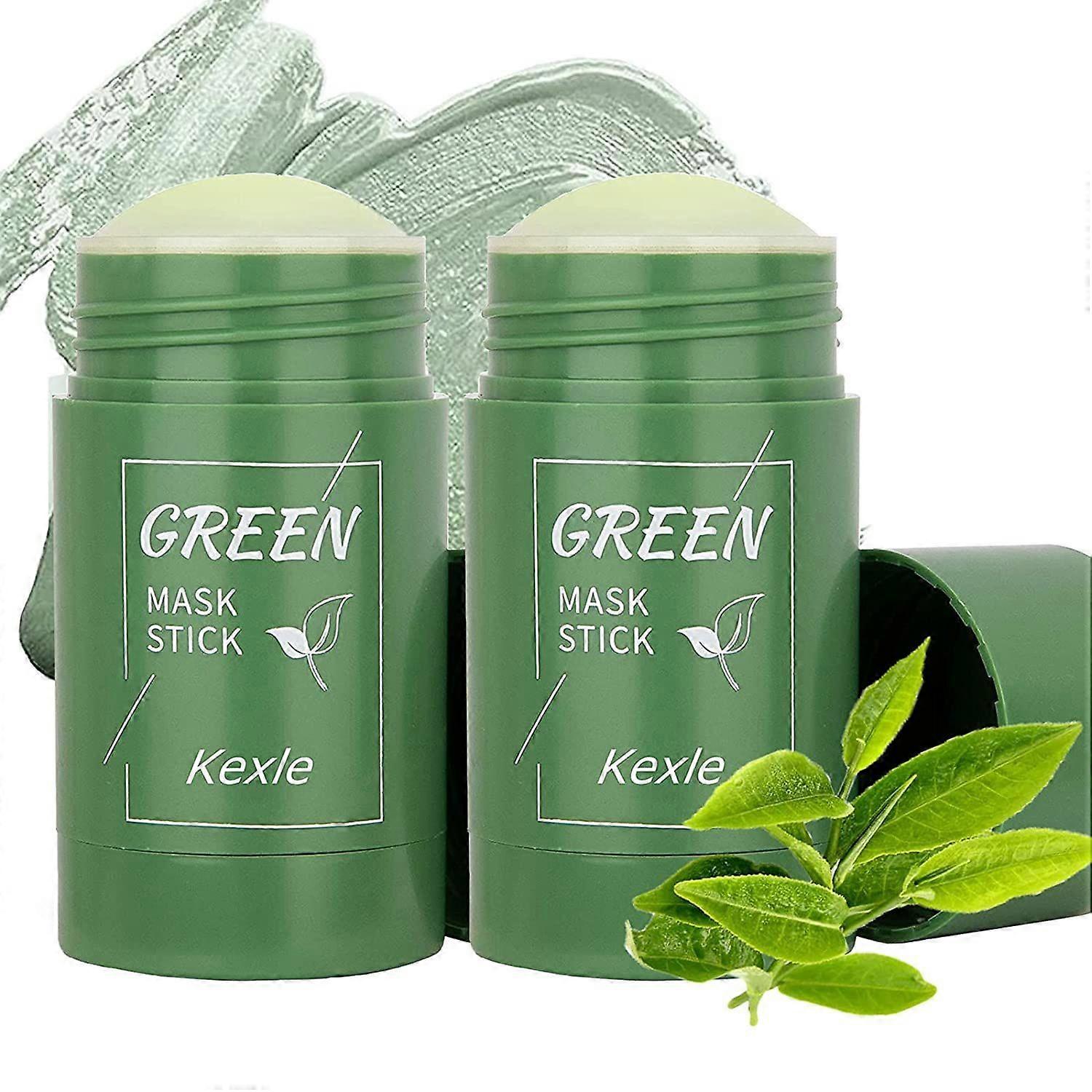 2 PCS Thé Vert Masque Bâton De Points Noirs Nettoyant En Profondeur Smearing Argile Hydrate Contrôle De L’huile Purifiant Argile Masque Bâton