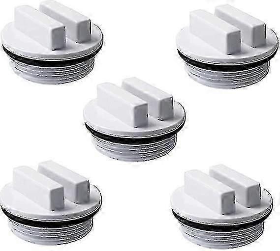 5 Pcs Winterizing Plug Pool Return Plug 1.5 Inch Threaded Pool Hose Plugs Swimming Pool Spa Return Drain Line With Seal