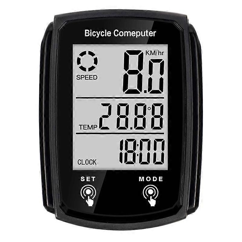 Bicycle Speedometer And Odometer Wired Waterproof Cycle Bike Computer With Lcd