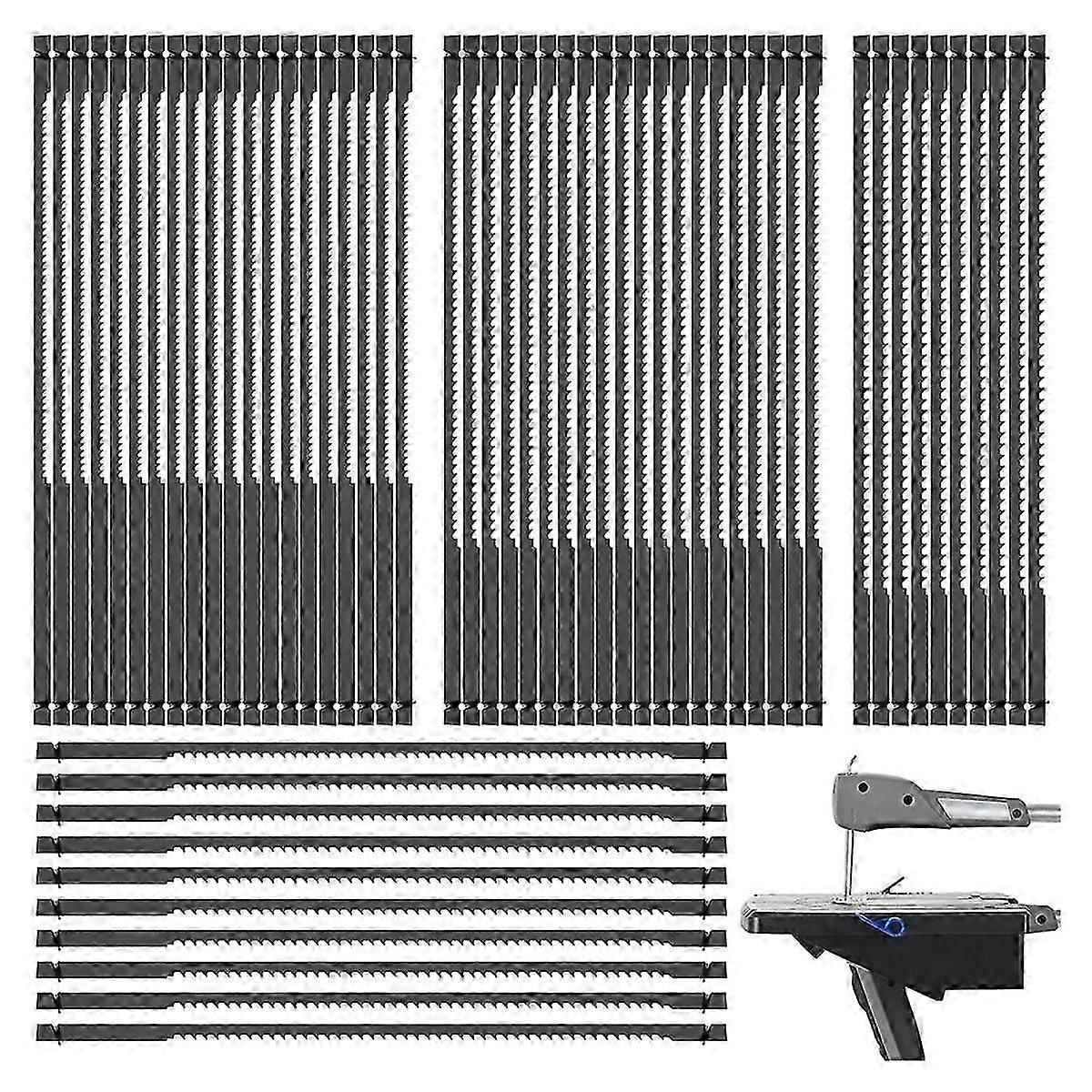 60Pcs Scroll Saw Blades Pin End, 15TPI, 18TPI, 24TPI Pin End Scroll Saw Blade suitable for Cutting Wood Plastic Metal