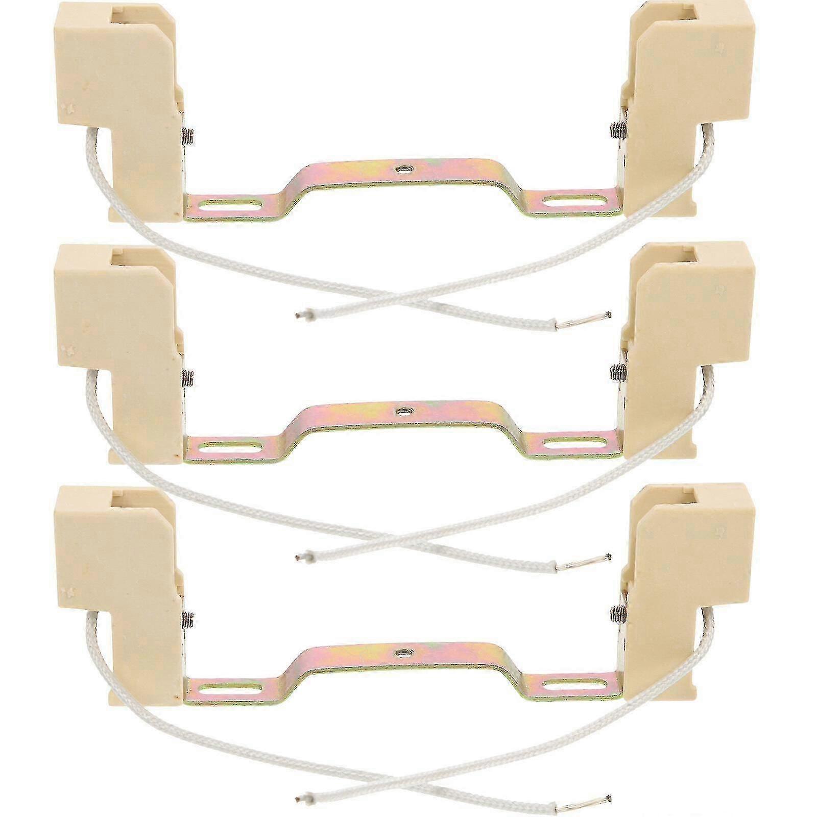 3pcs Double Ended Lamp Holder R7s Light Socket 118mm Light Bulb Holder con rack