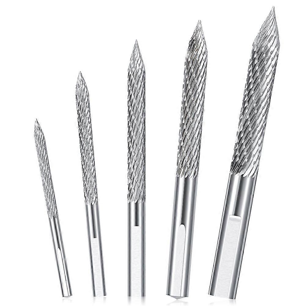 5 Pack Tire Bit Multi Sizes Tire Repair Carbide Burr Bit Reamer Drill