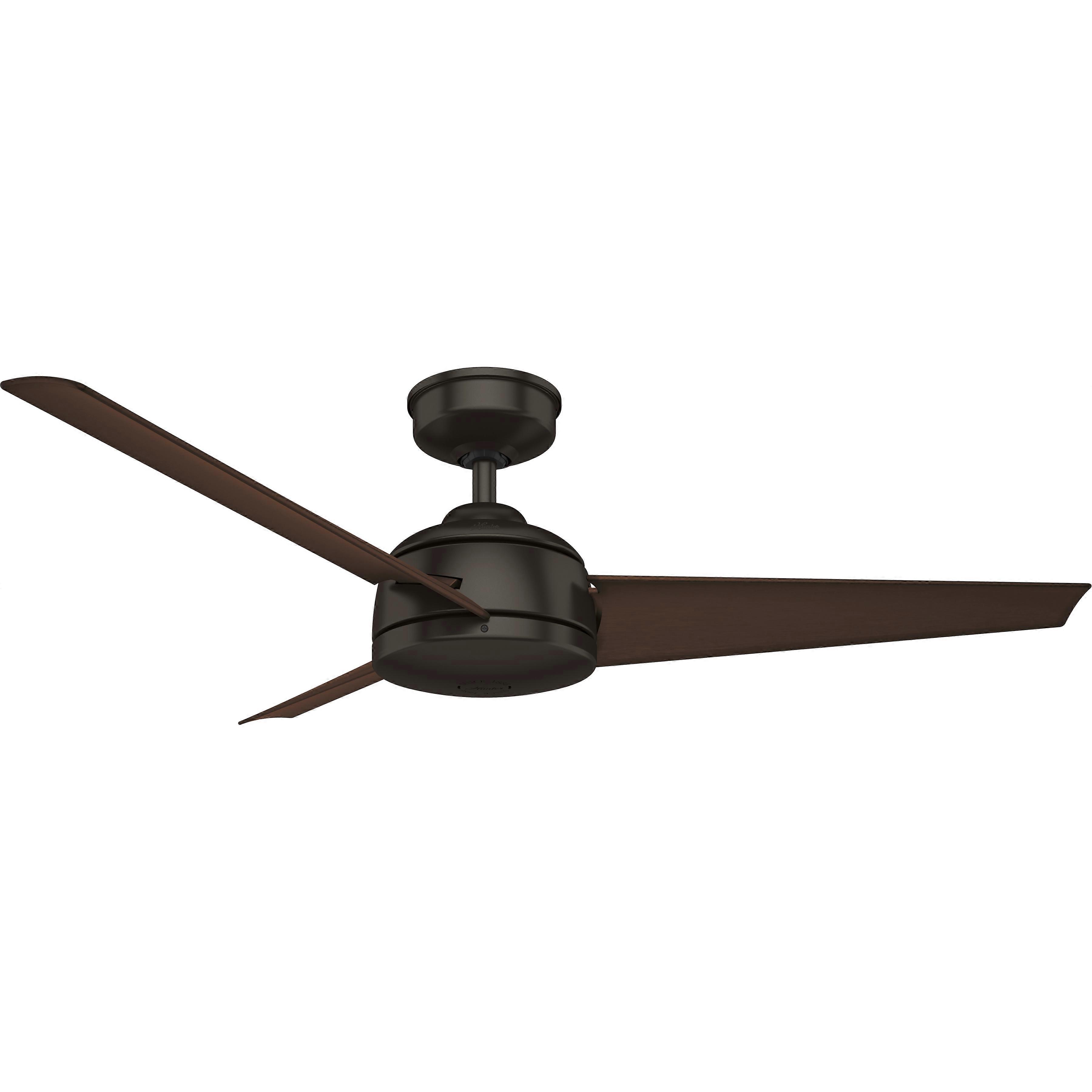 Outdoor Ceiling Fan Trimaran Bronze with Wall Switch
