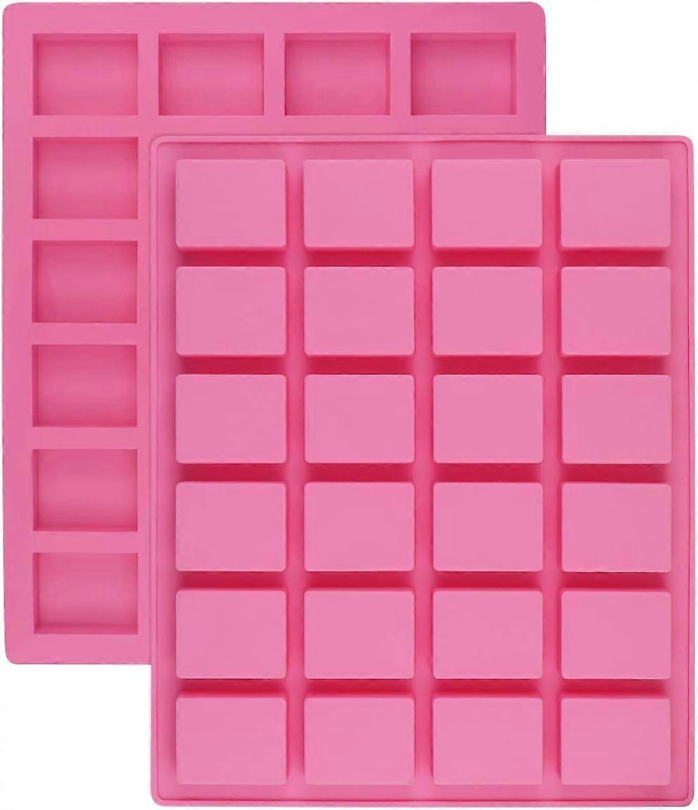 24 cavity rectangular caramel candy silicone mold, chocolate truffle mold, whiskey ice cube tray, grid soft candy mold, hard candy mold praline soft c