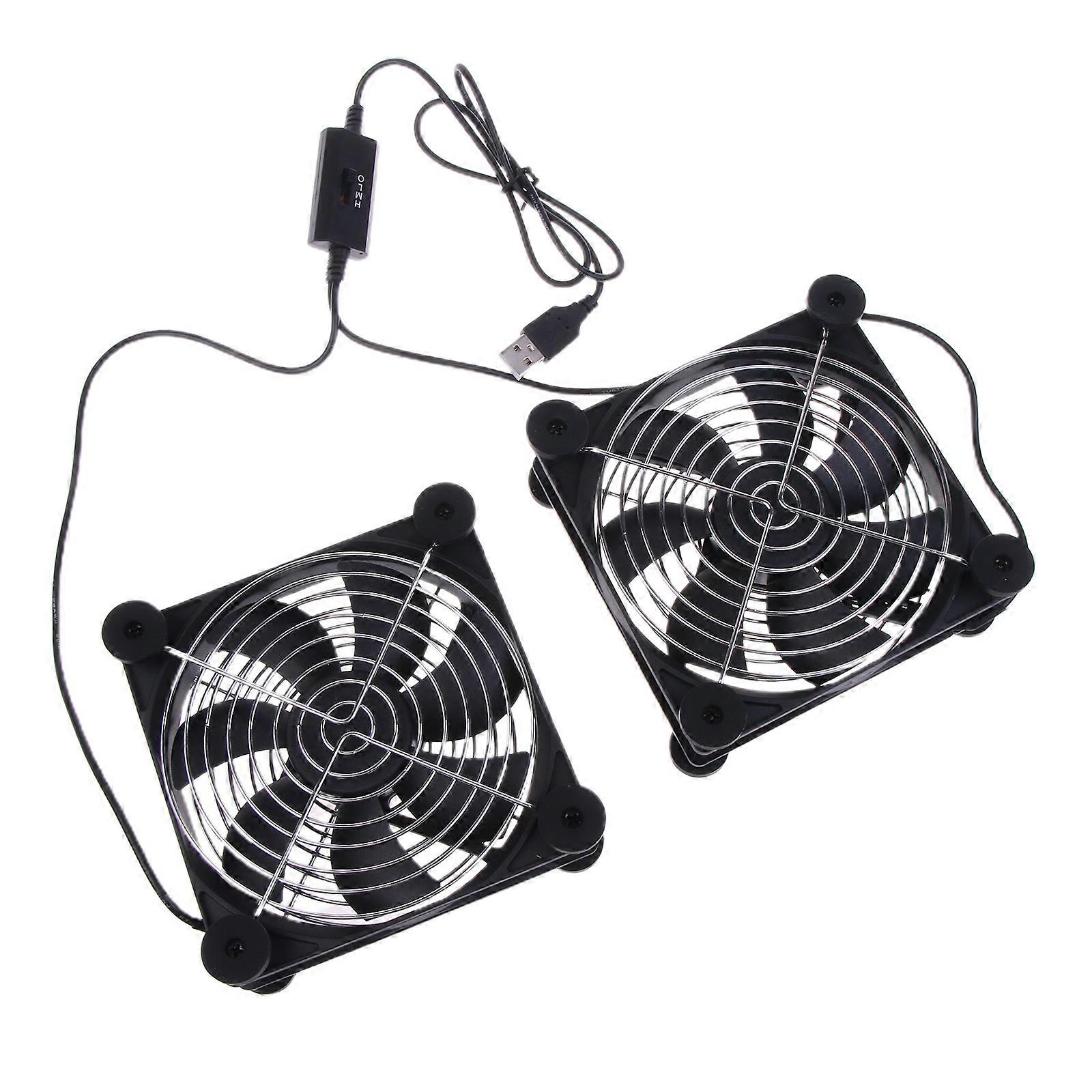 120mm Variable Speed Fan for Router Modem Receiver DVR X-Box TV-Box Stereo Cooling Dual Ball Bearing