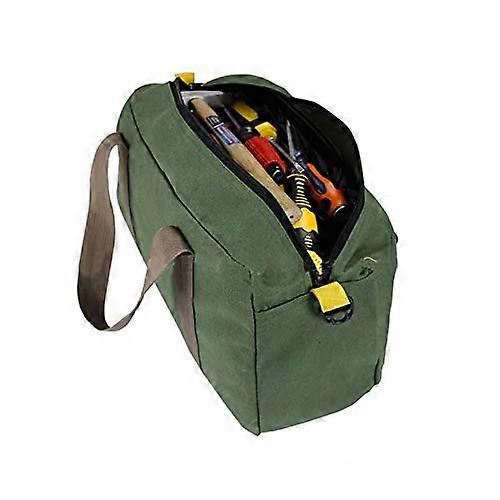 Multifunction Oxford Canvas Tool Bag for Storage and Carrying, 18 Inch Heavy-Duty Metal Construction, Durable Organizer