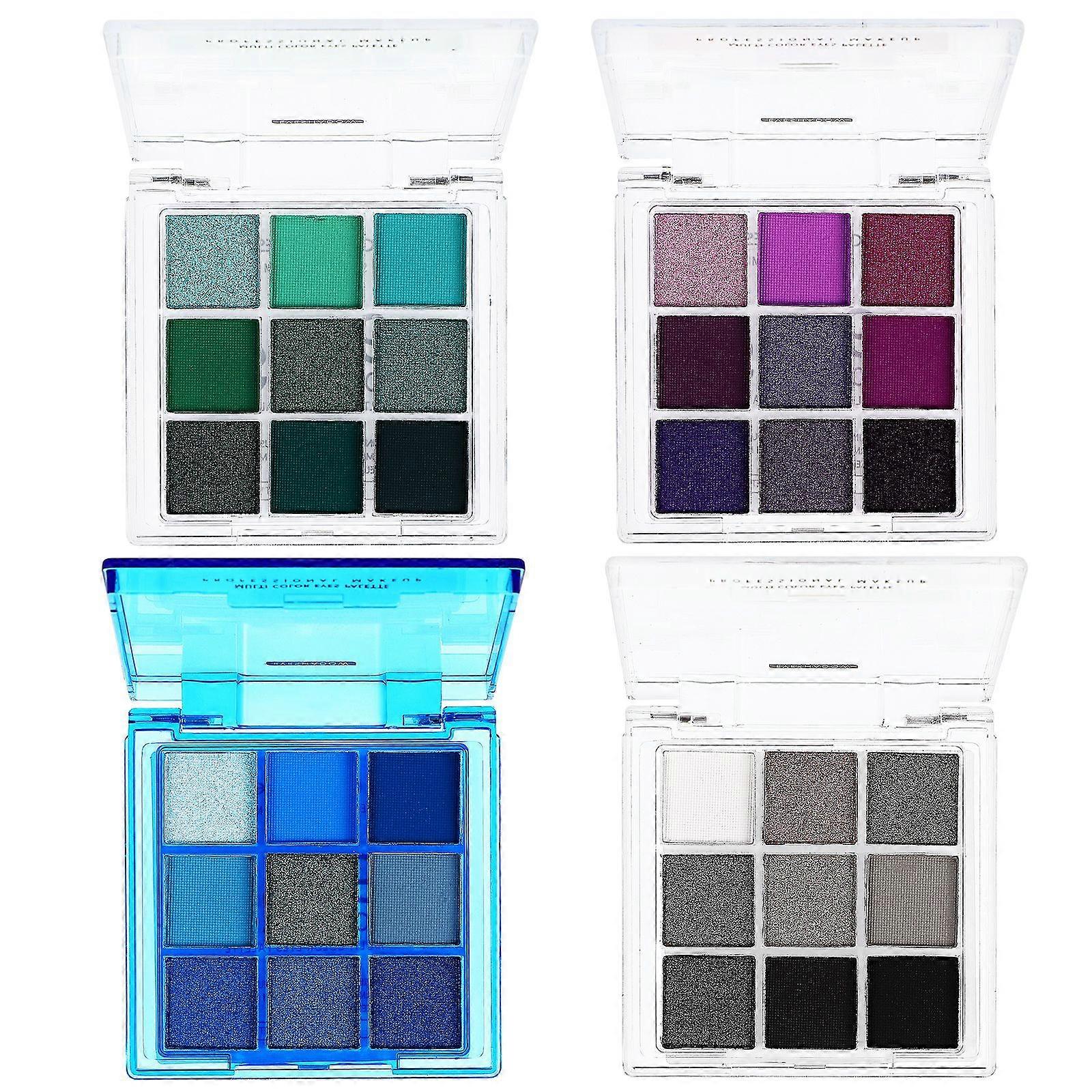 4 stuks oogschaduwpaletten gepigmenteerde oogschaduw palet make-up palet oogschaduw make-up palet voor vrouwen