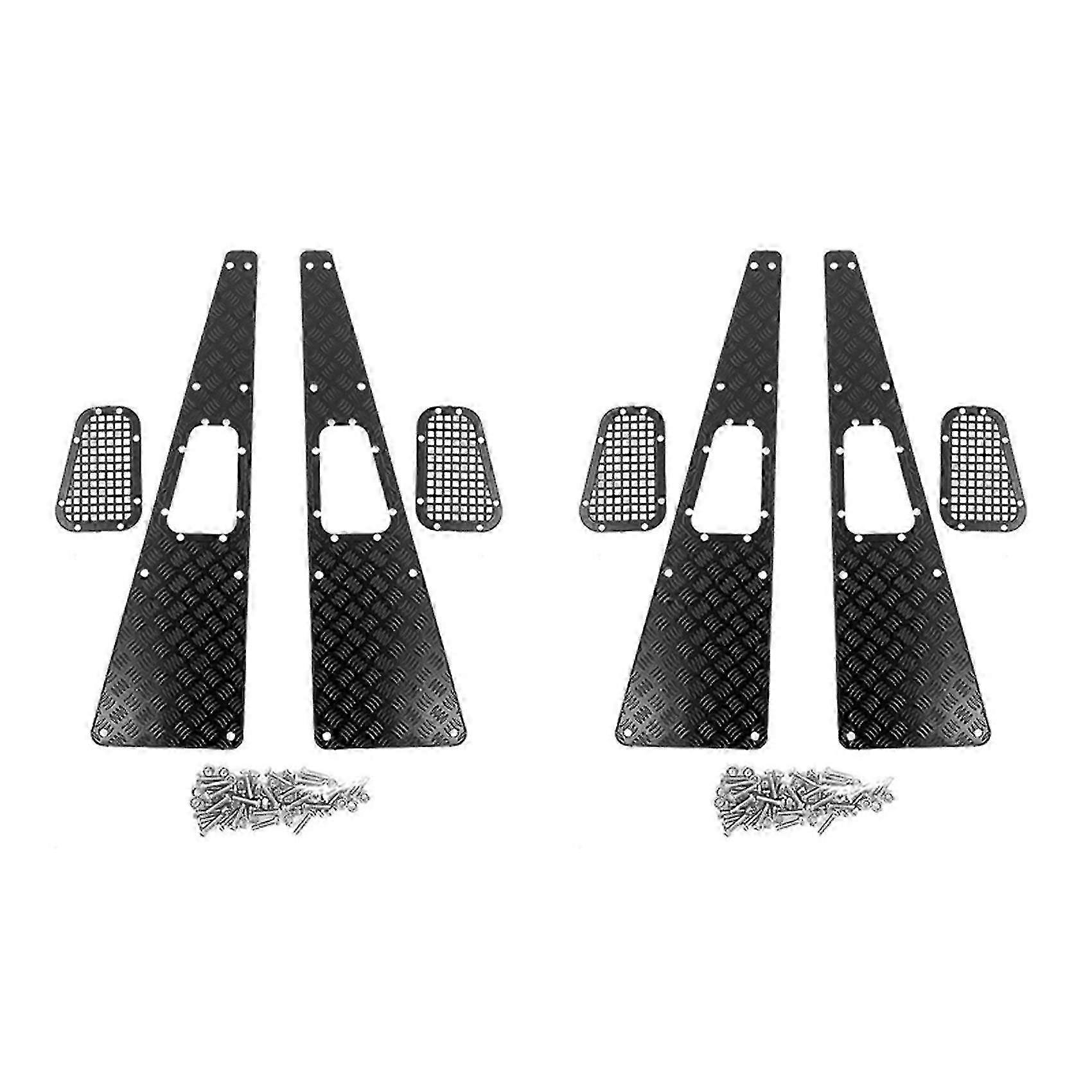 4x Metall Anti-Rutsch Platte Ansauggitter für Traxxas -4 Trx4 Defender 1/10 Rc Crawler Upgrade Teile A_ZKD22