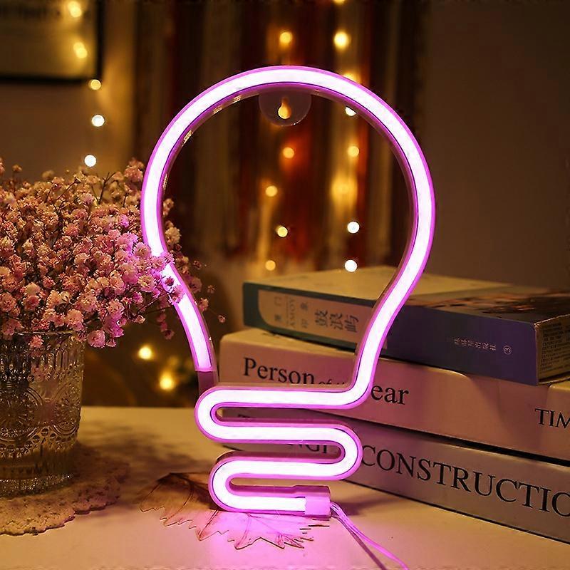 Bulb Neon Light Battery USB Dual-Power LED Decorative Modeling Lamp