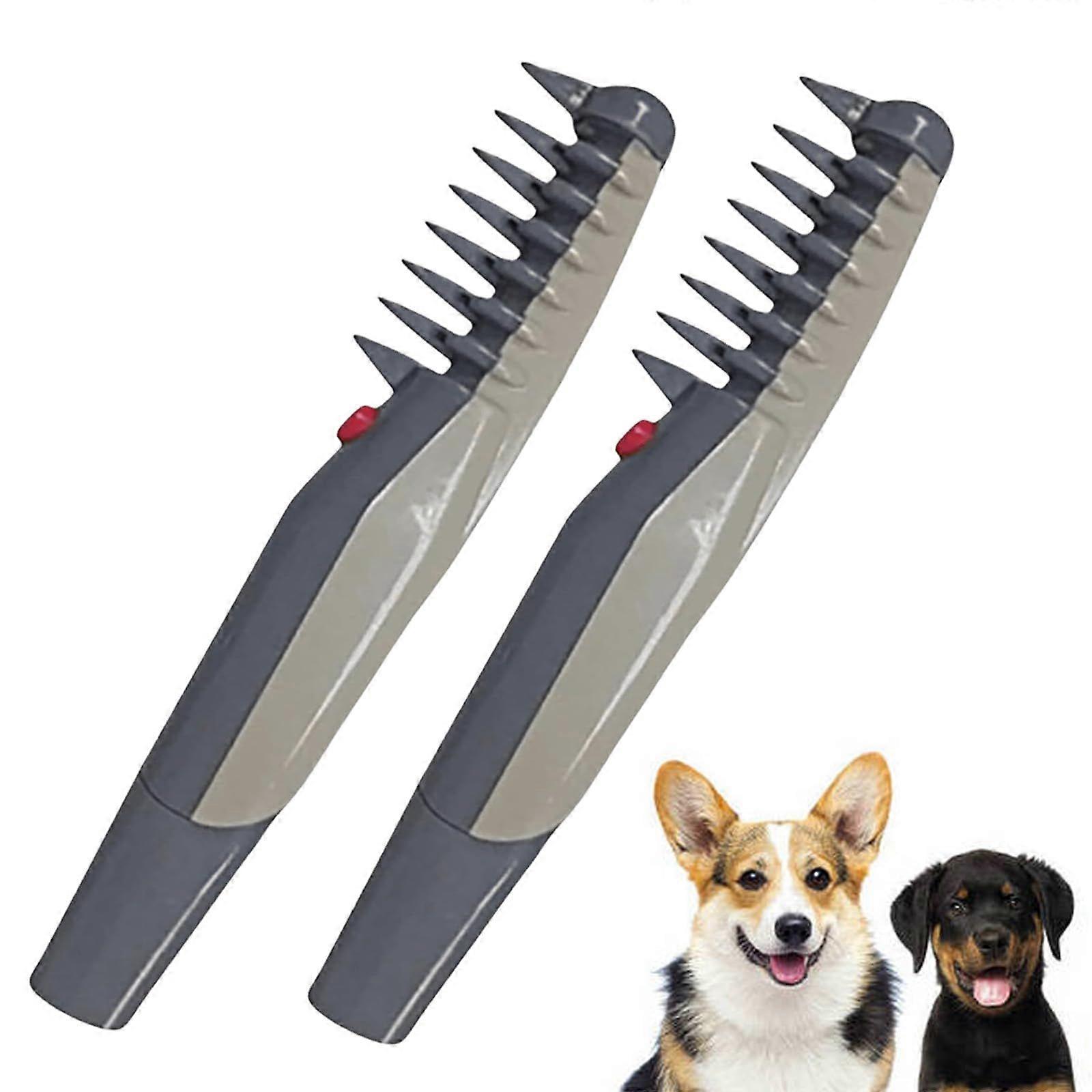 Gravity Electric Cat Comb - 2-Pack - Plastic Shell Packaging