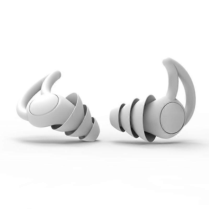1Pair Soft Silicone Ear Plugs Noise Reduction Earplugs Ear Protector 2/3 Layers
