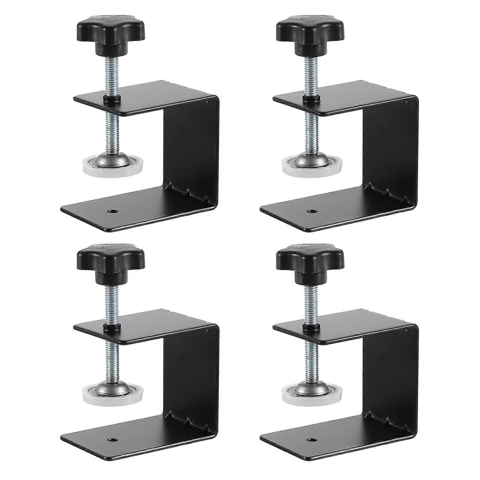 4 Pcs Drawer Front Installation Clamps, Cabinets 2.8mm Hardware Jig Cold-Rolled Steel