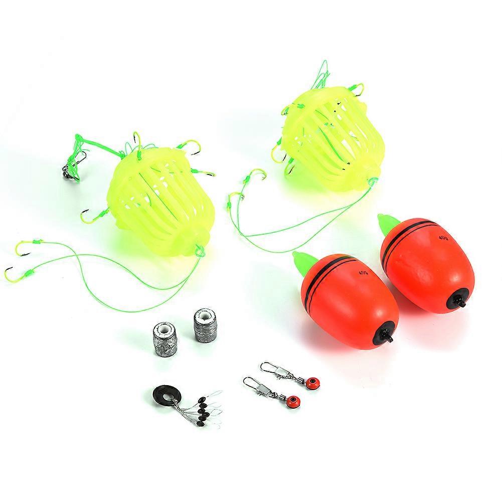 Fishing Explosion Method Lure Feeder Float Hook Space Bean Tackles Kit Accessory (12#)